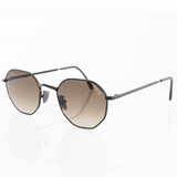 Hexagon Sunglasses in Black - Black Lenses