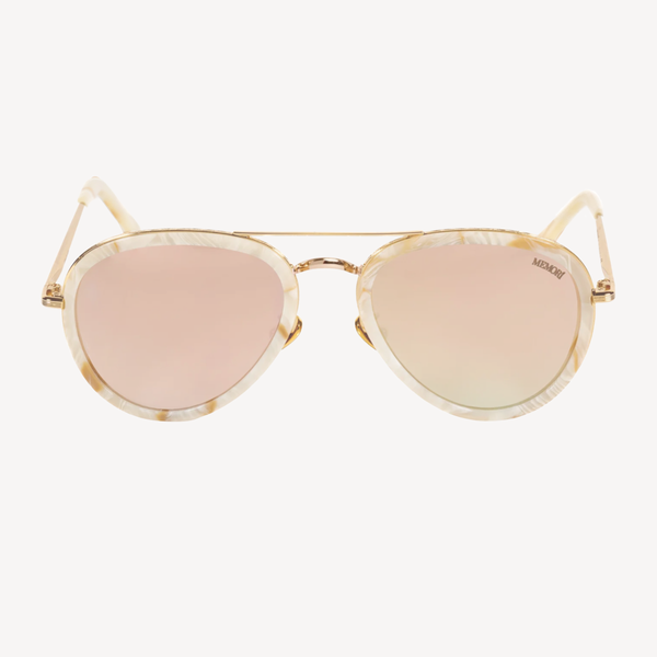 Aviator Sunglasses - Gold with mirrored lenses - PRE-ORDER