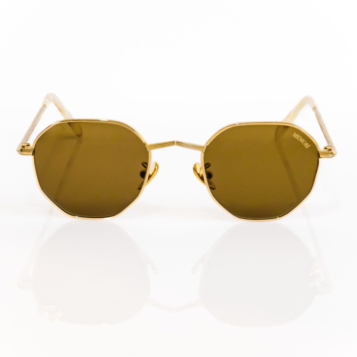 Womens Oversized Large Hexagonal Gold-Toned Brown Tinted Sunglasses Amazon.com: Mriendao Trendy Hexagon Sunglasses for Women  main image 4