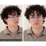 Balaustra Aviator Optical Frame in Silver + Tortoise